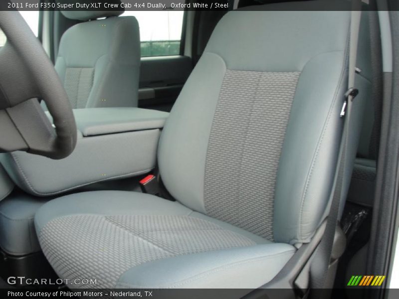  2011 F350 Super Duty XLT Crew Cab 4x4 Dually Steel Interior