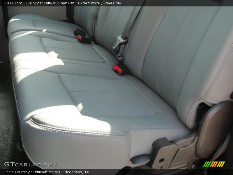 Oxford White / Steel Gray 2011 Ford F250 Super Duty XL Crew Cab