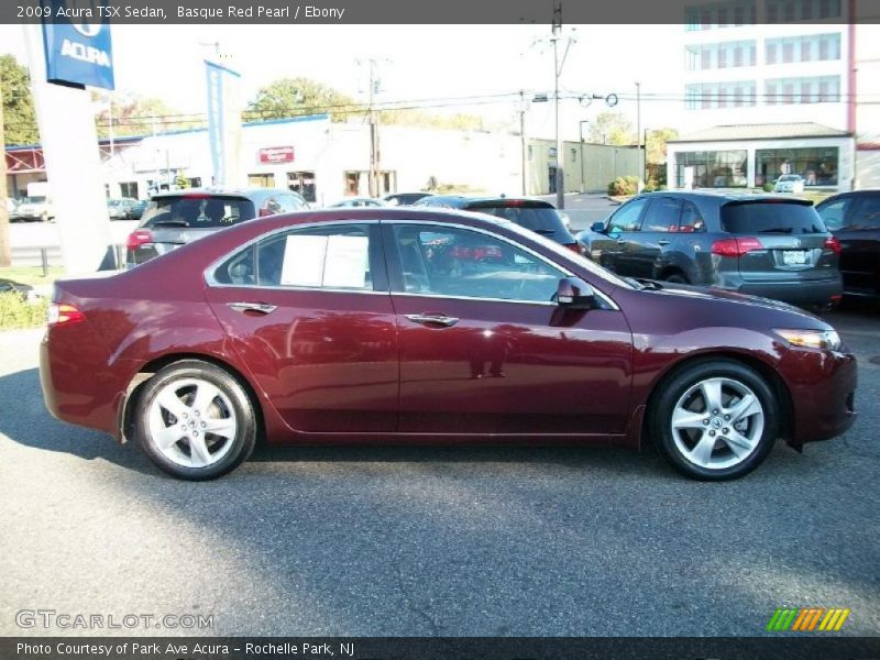 Basque Red Pearl / Ebony 2009 Acura TSX Sedan