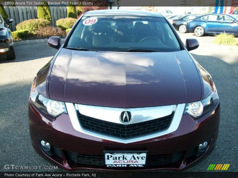 Basque Red Pearl / Ebony 2009 Acura TSX Sedan