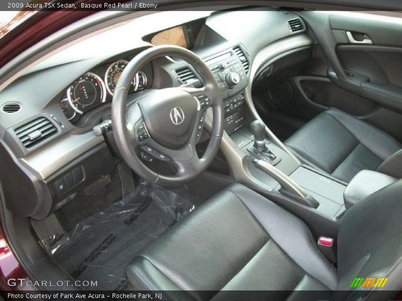 Basque Red Pearl / Ebony 2009 Acura TSX Sedan