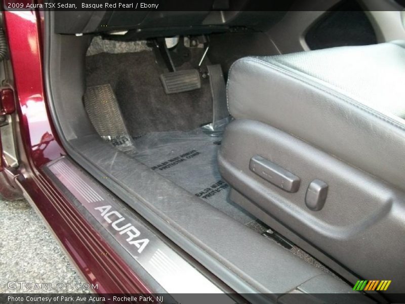 Basque Red Pearl / Ebony 2009 Acura TSX Sedan