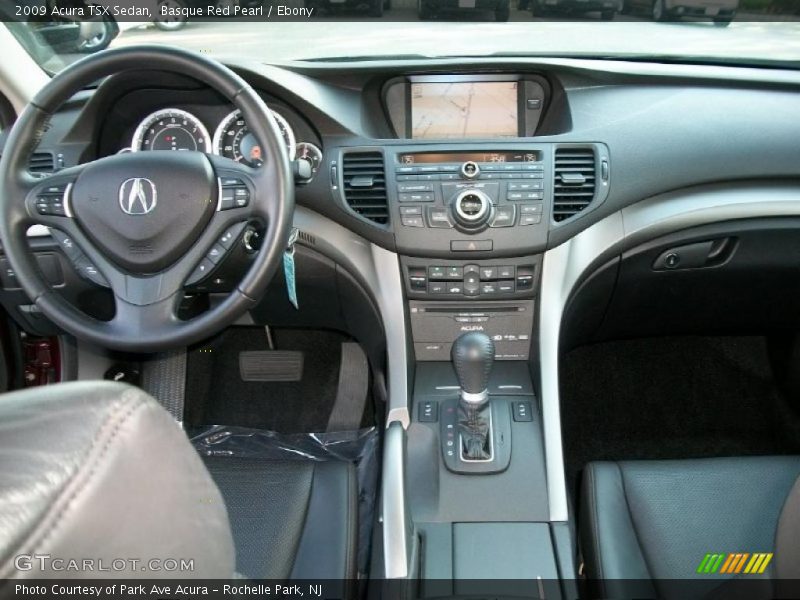 Basque Red Pearl / Ebony 2009 Acura TSX Sedan