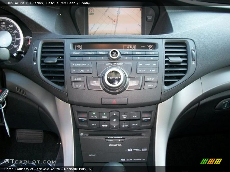 Basque Red Pearl / Ebony 2009 Acura TSX Sedan