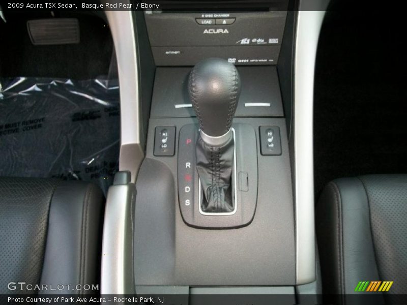 Basque Red Pearl / Ebony 2009 Acura TSX Sedan