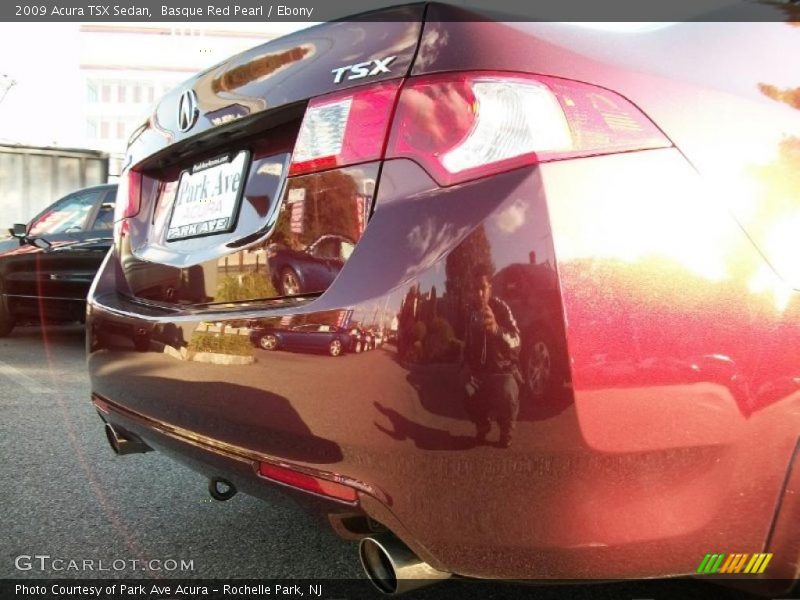Basque Red Pearl / Ebony 2009 Acura TSX Sedan