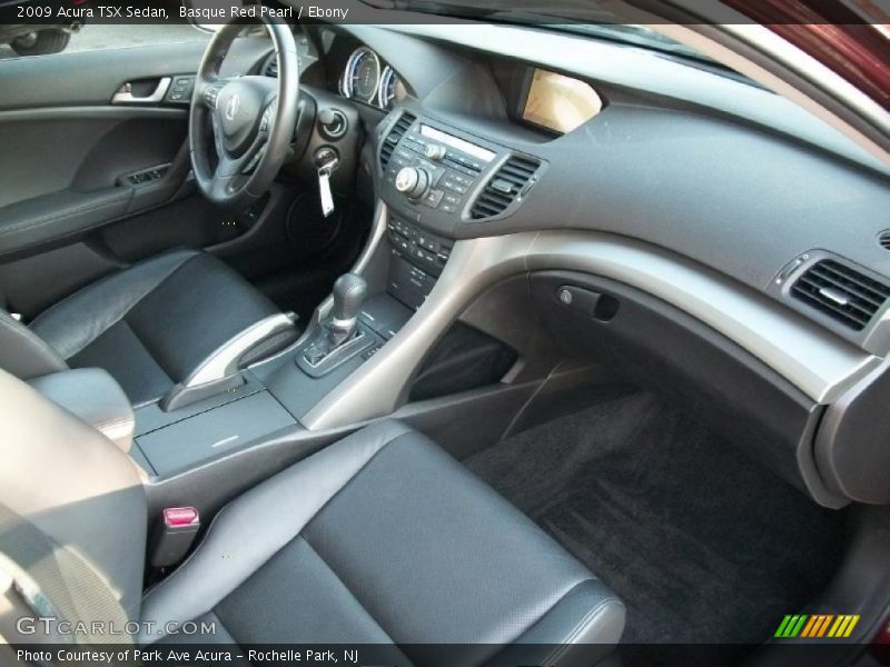 Basque Red Pearl / Ebony 2009 Acura TSX Sedan