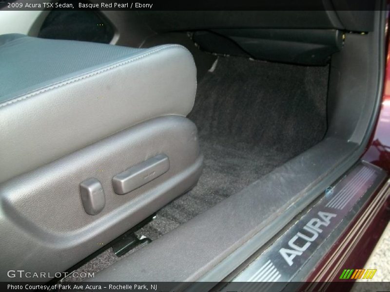 Basque Red Pearl / Ebony 2009 Acura TSX Sedan