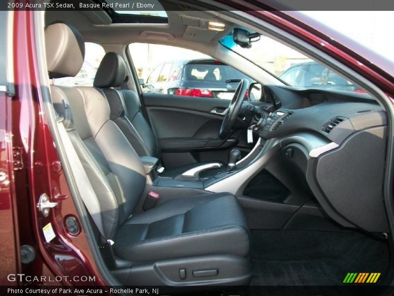 Basque Red Pearl / Ebony 2009 Acura TSX Sedan