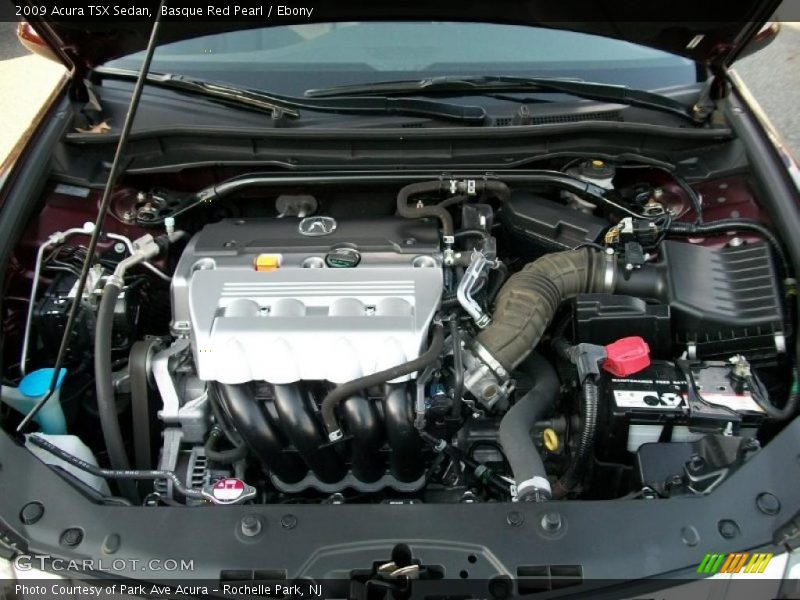 Basque Red Pearl / Ebony 2009 Acura TSX Sedan