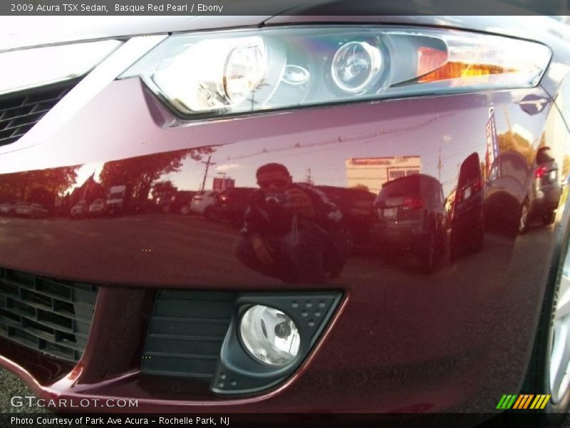 Basque Red Pearl / Ebony 2009 Acura TSX Sedan