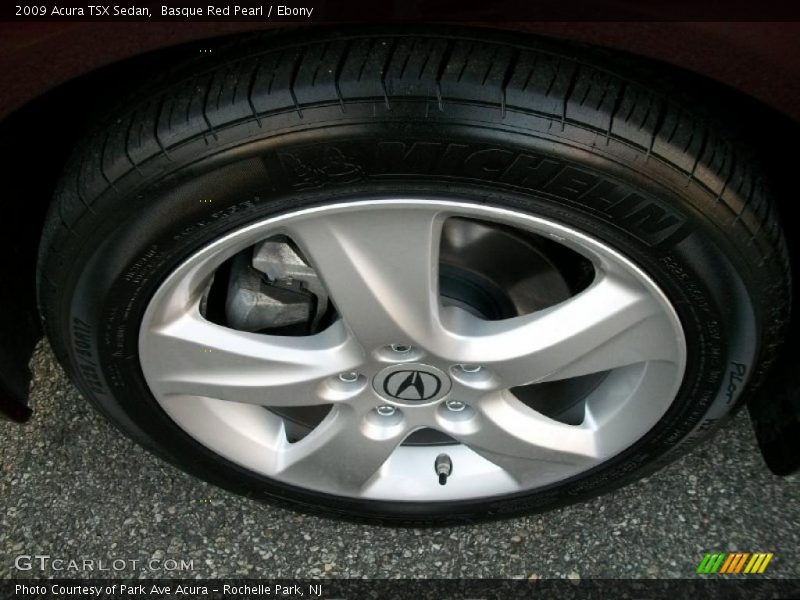 Basque Red Pearl / Ebony 2009 Acura TSX Sedan