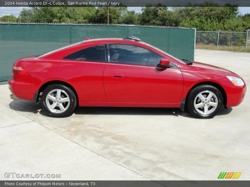 San Marino Red Pearl / Ivory 2004 Honda Accord EX-L Coupe