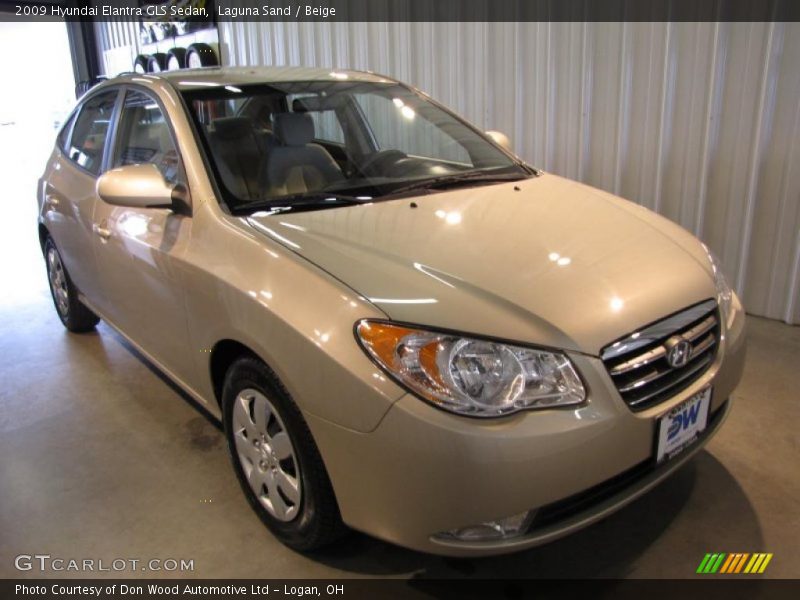 Laguna Sand / Beige 2009 Hyundai Elantra GLS Sedan