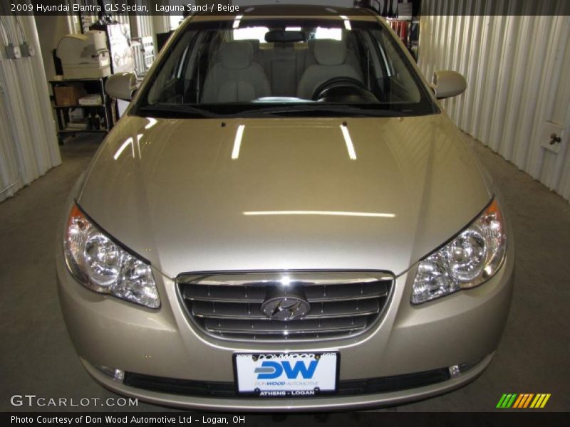 Laguna Sand / Beige 2009 Hyundai Elantra GLS Sedan