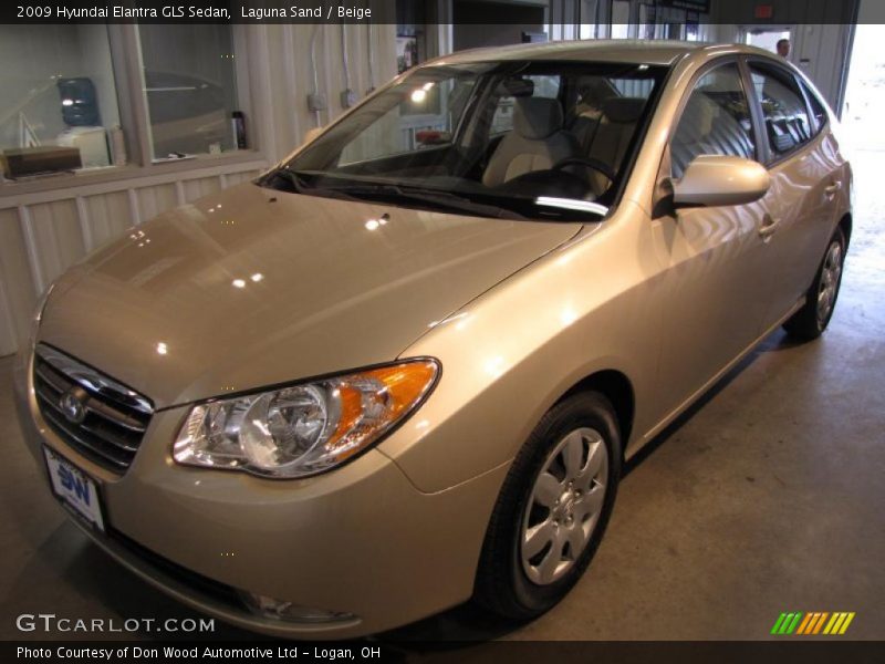 Laguna Sand / Beige 2009 Hyundai Elantra GLS Sedan