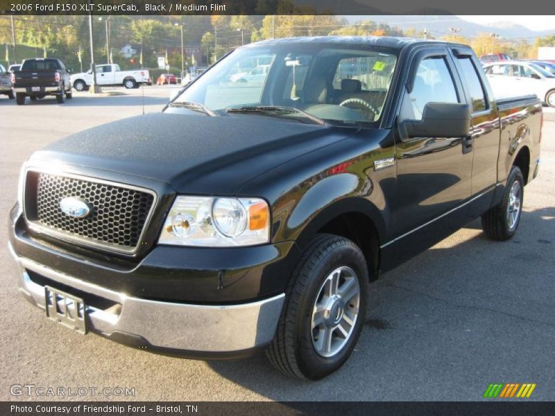 Black / Medium Flint 2006 Ford F150 XLT SuperCab