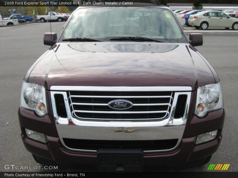 Dark Cherry Metallic / Camel 2008 Ford Explorer Sport Trac Limited 4x4