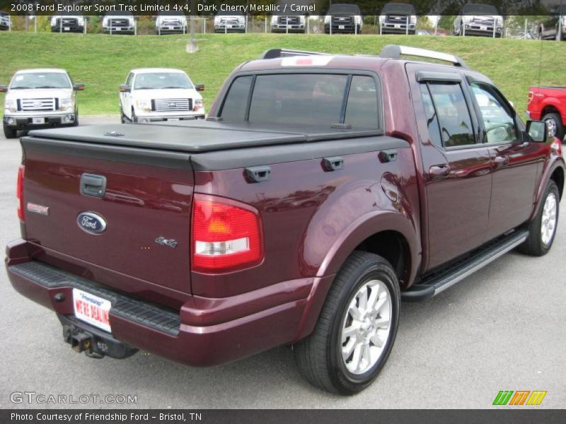 Dark Cherry Metallic / Camel 2008 Ford Explorer Sport Trac Limited 4x4