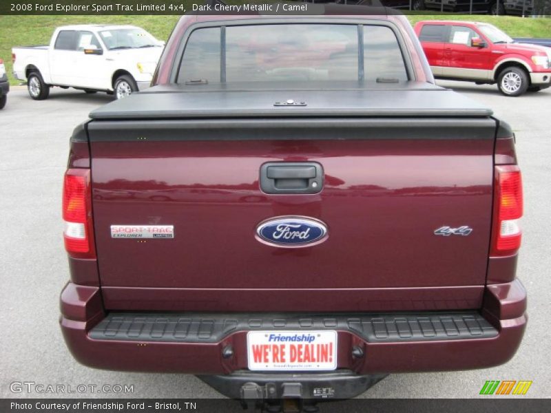 Dark Cherry Metallic / Camel 2008 Ford Explorer Sport Trac Limited 4x4
