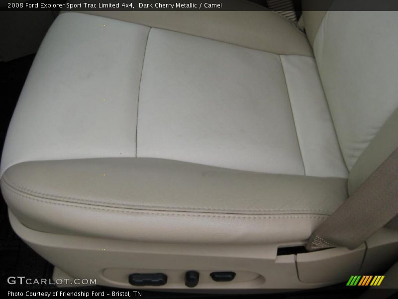 Dark Cherry Metallic / Camel 2008 Ford Explorer Sport Trac Limited 4x4