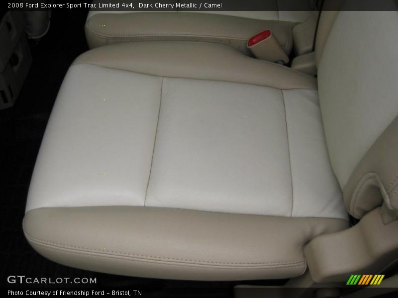 Dark Cherry Metallic / Camel 2008 Ford Explorer Sport Trac Limited 4x4