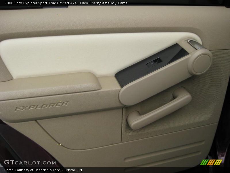 Dark Cherry Metallic / Camel 2008 Ford Explorer Sport Trac Limited 4x4