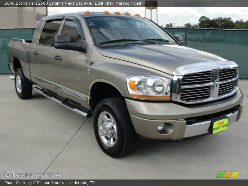 Light Khaki Metallic / Khaki 2006 Dodge Ram 2500 Laramie Mega Cab 4x4