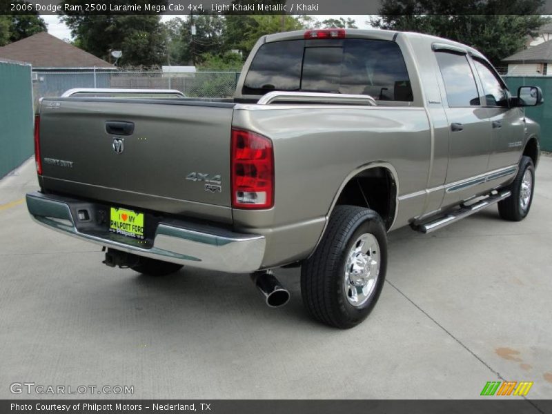 Light Khaki Metallic / Khaki 2006 Dodge Ram 2500 Laramie Mega Cab 4x4