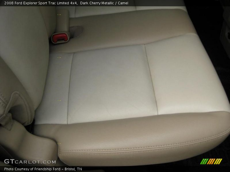 Dark Cherry Metallic / Camel 2008 Ford Explorer Sport Trac Limited 4x4