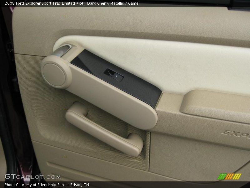 Dark Cherry Metallic / Camel 2008 Ford Explorer Sport Trac Limited 4x4