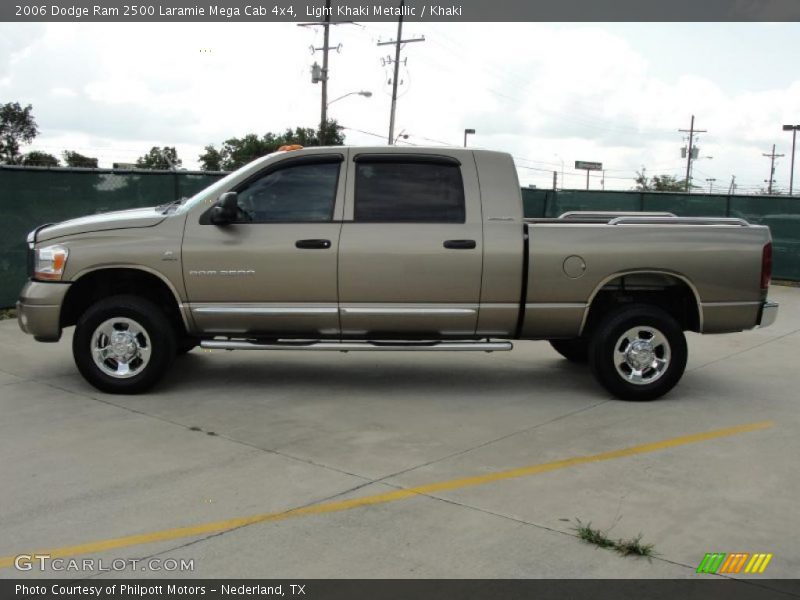 Light Khaki Metallic / Khaki 2006 Dodge Ram 2500 Laramie Mega Cab 4x4