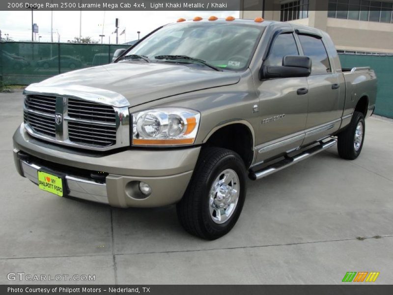 Light Khaki Metallic / Khaki 2006 Dodge Ram 2500 Laramie Mega Cab 4x4