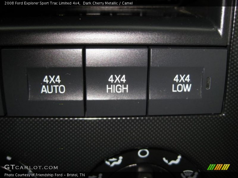 Controls of 2008 Explorer Sport Trac Limited 4x4