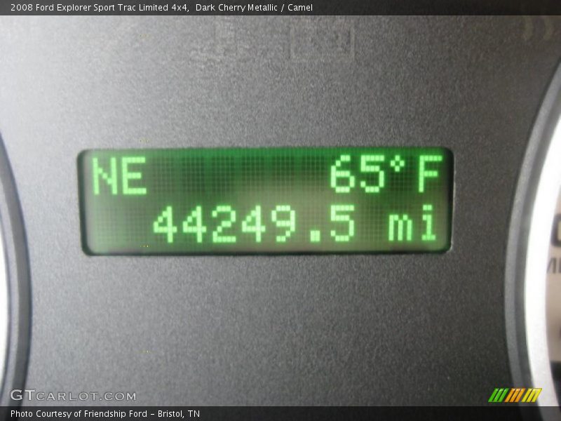 Dark Cherry Metallic / Camel 2008 Ford Explorer Sport Trac Limited 4x4