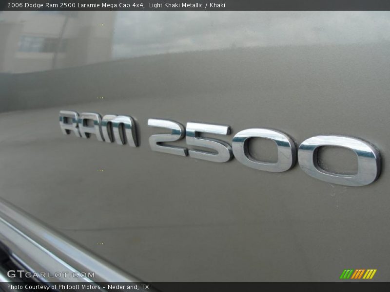 Light Khaki Metallic / Khaki 2006 Dodge Ram 2500 Laramie Mega Cab 4x4