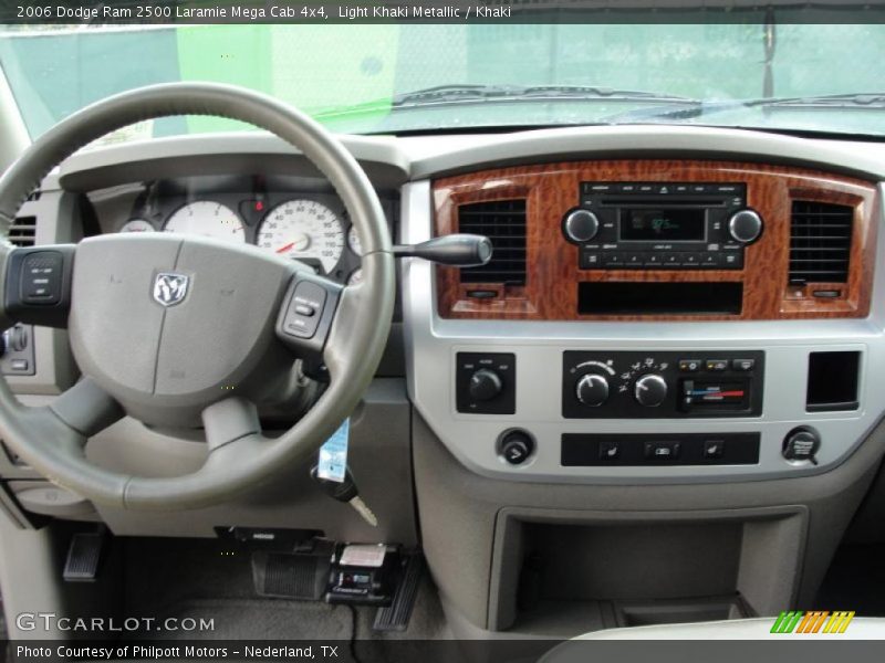 Light Khaki Metallic / Khaki 2006 Dodge Ram 2500 Laramie Mega Cab 4x4