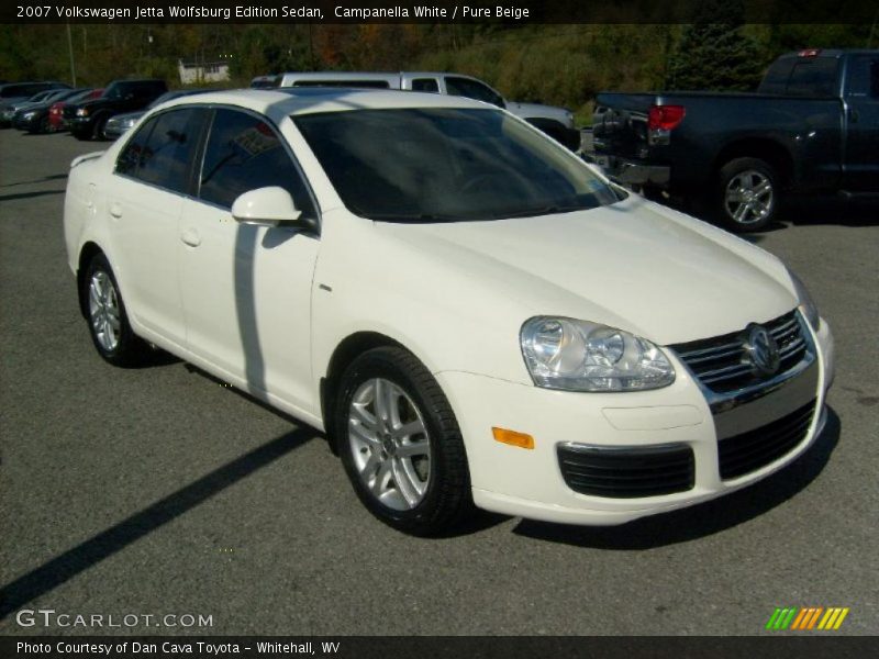 Campanella White / Pure Beige 2007 Volkswagen Jetta Wolfsburg Edition Sedan