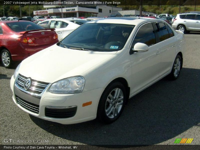 Campanella White / Pure Beige 2007 Volkswagen Jetta Wolfsburg Edition Sedan