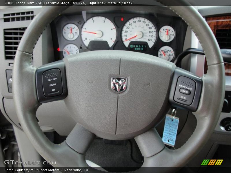Light Khaki Metallic / Khaki 2006 Dodge Ram 2500 Laramie Mega Cab 4x4