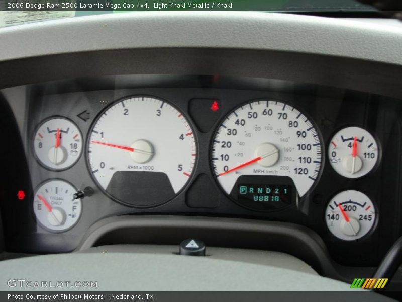  2006 Ram 2500 Laramie Mega Cab 4x4 Laramie Mega Cab 4x4 Gauges