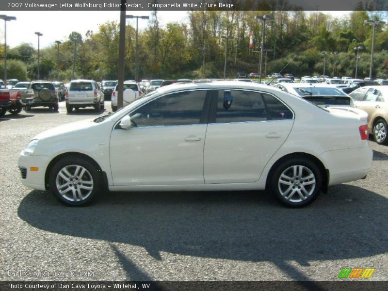 Campanella White / Pure Beige 2007 Volkswagen Jetta Wolfsburg Edition Sedan