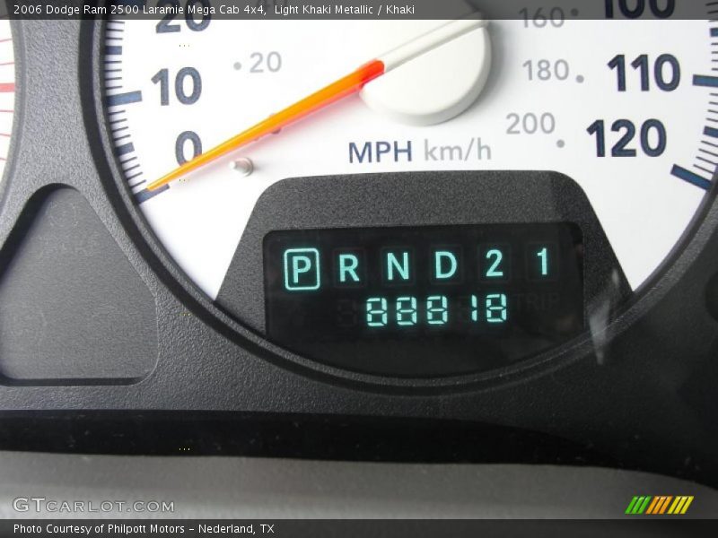 Light Khaki Metallic / Khaki 2006 Dodge Ram 2500 Laramie Mega Cab 4x4