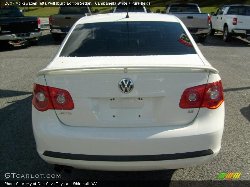 Campanella White / Pure Beige 2007 Volkswagen Jetta Wolfsburg Edition Sedan