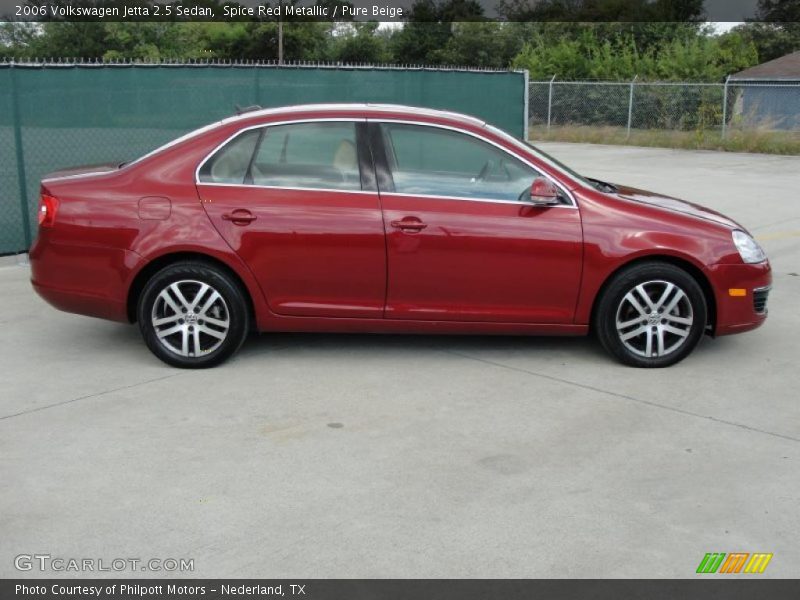 Spice Red Metallic / Pure Beige 2006 Volkswagen Jetta 2.5 Sedan