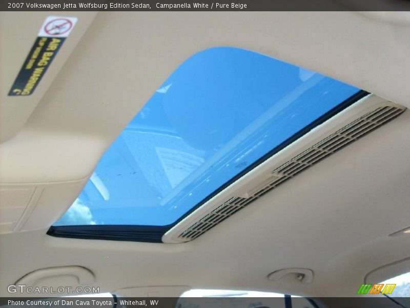Campanella White / Pure Beige 2007 Volkswagen Jetta Wolfsburg Edition Sedan