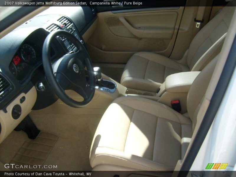 Campanella White / Pure Beige 2007 Volkswagen Jetta Wolfsburg Edition Sedan