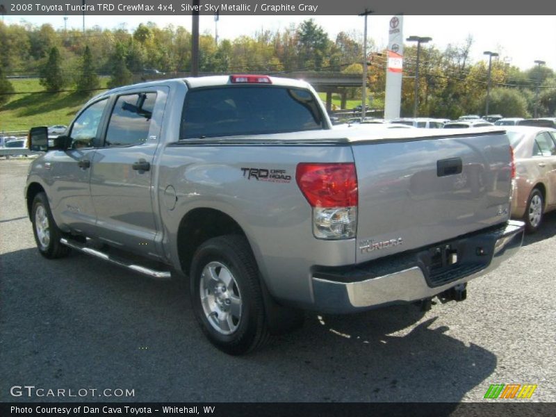 Silver Sky Metallic / Graphite Gray 2008 Toyota Tundra TRD CrewMax 4x4