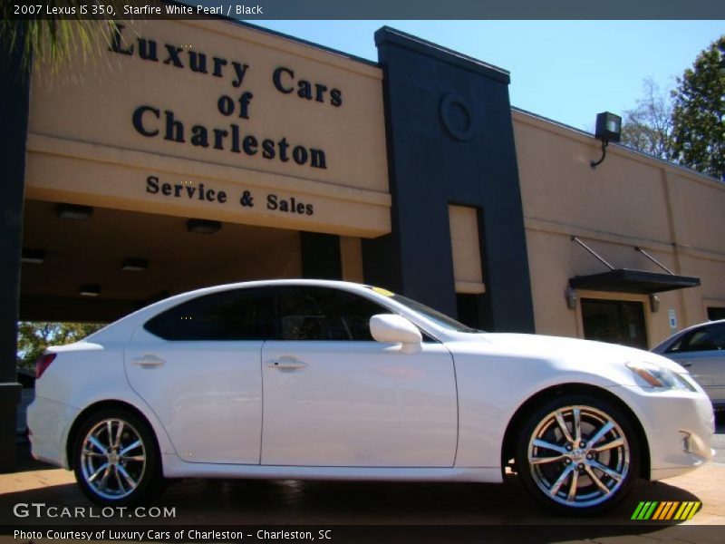 Starfire White Pearl / Black 2007 Lexus IS 350