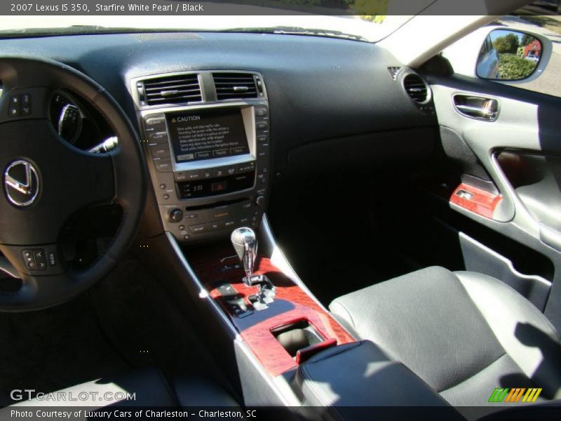 Starfire White Pearl / Black 2007 Lexus IS 350
